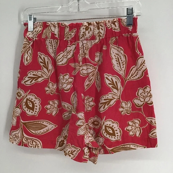 Every Two Piece Lien Blend Short Set Summer Beach Casual Top XS Bottom Small - Picture 5 of 10